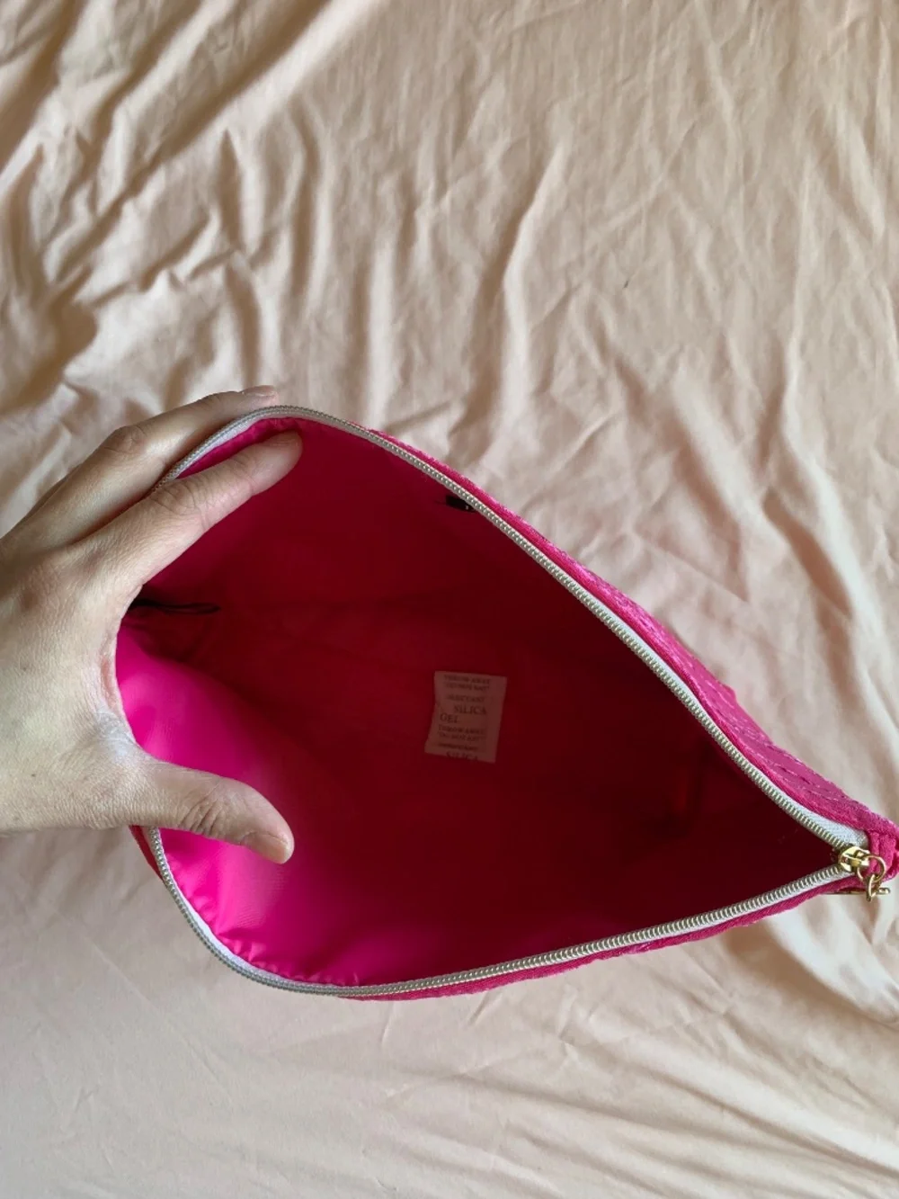 New! Lancome Hot Pink Makeup Bag Pouch